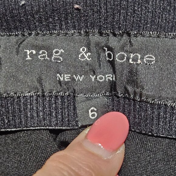 Rag & Bone Womens Black Pants 6 Minimalist Chic Office Court Core Capsule - Picture 6 of 16